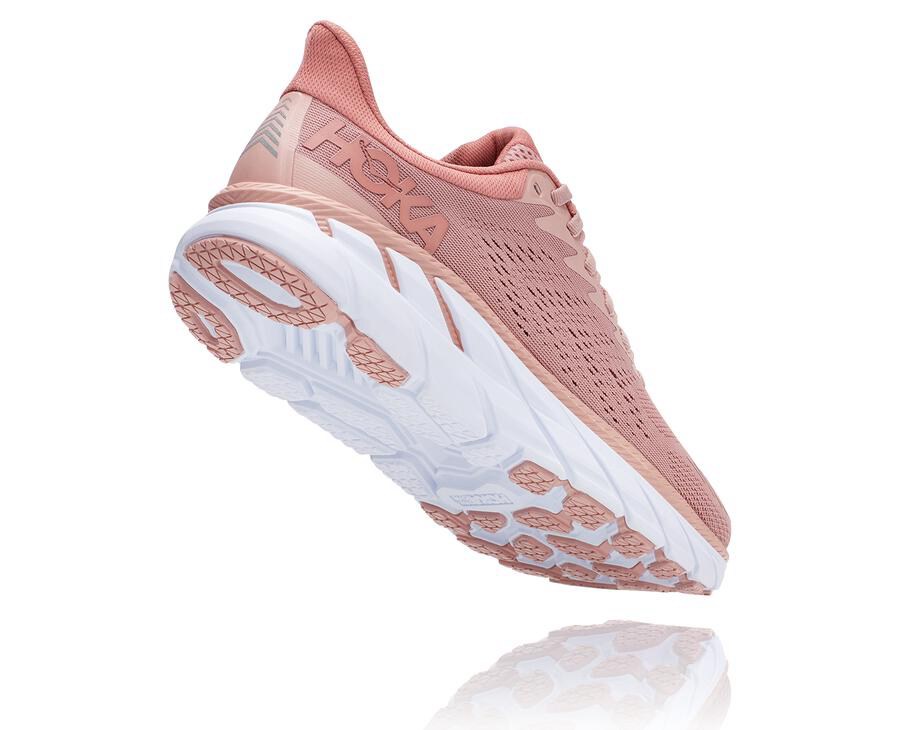 Hoka Australia One One Clifton 7 - Womens Running Shoes Pink - HMAJT-6109